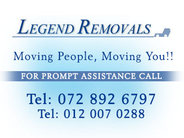 Legend Furniture Removals - Legend Furniture Removals is a family owned  furniture removals company based in Pretoria, specialising in household removals, furniture transportation, office removals and relocation services. The business operates 7 days a week, locally, nationally.
